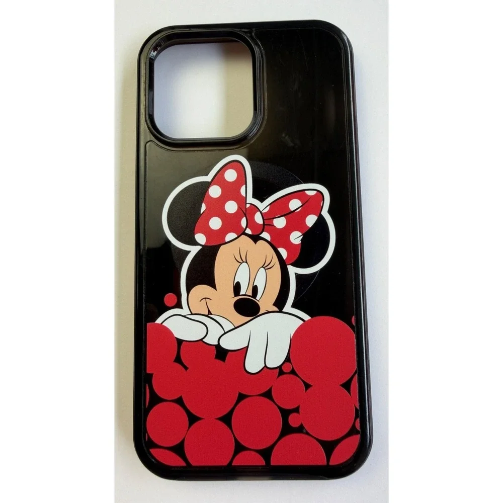 Disney Otterbox With Magsafe Minnie Mouse Case iPhone 14 Pro Max Black Red Bow